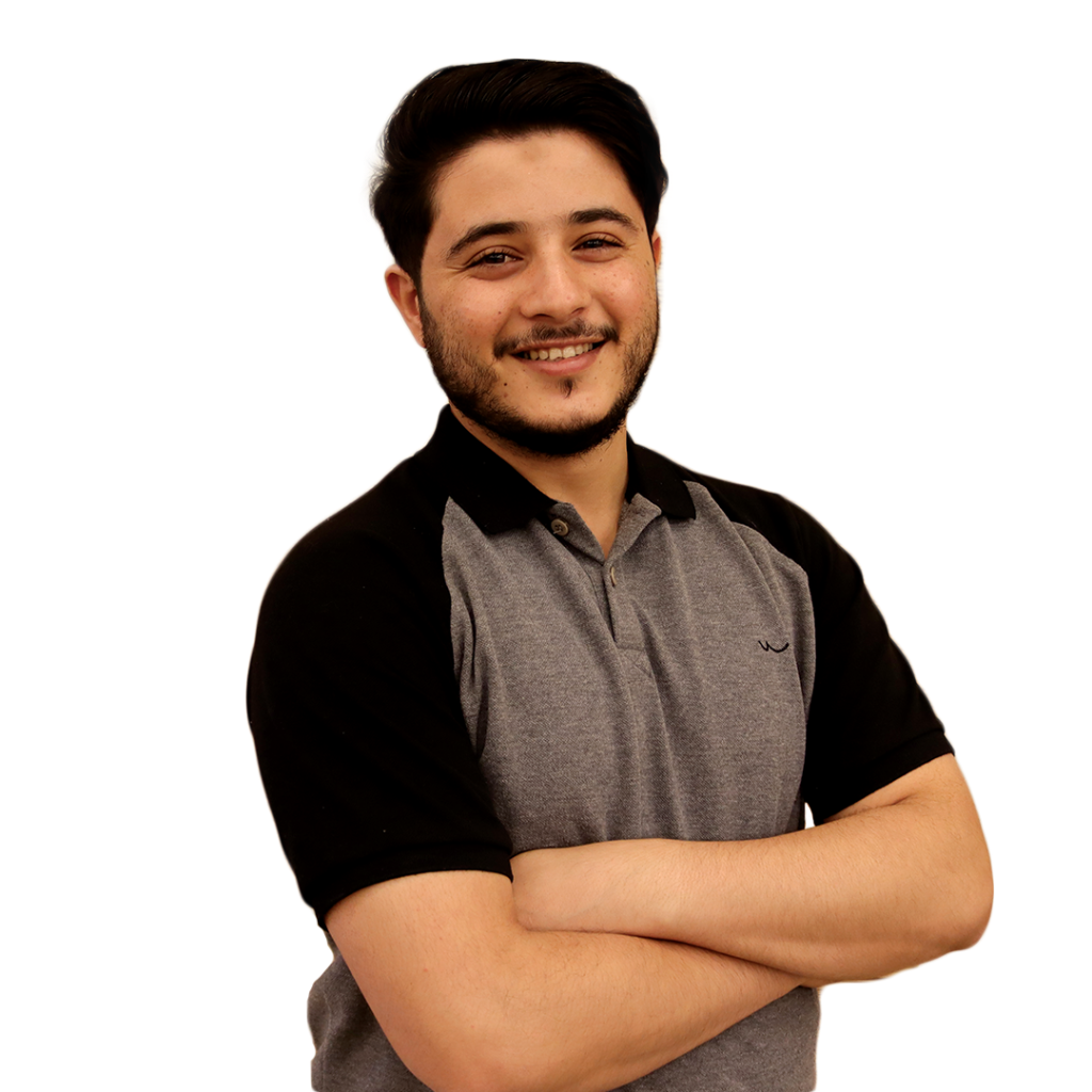 Mutaz Al Fayad (MzDo) smiling with folded arms